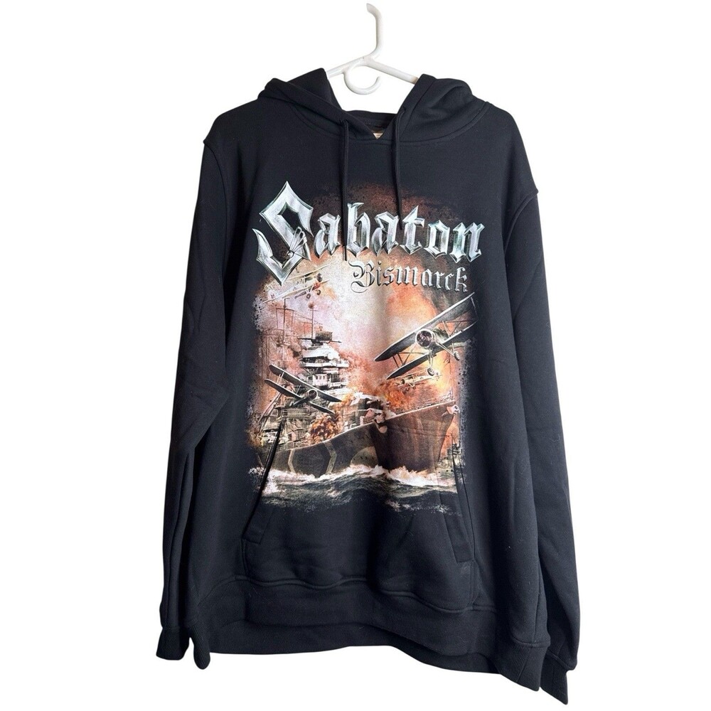 Sabaton Bismarck King Of The Ocean Hoodie Sweatshirt Size 3XL Double Sided black